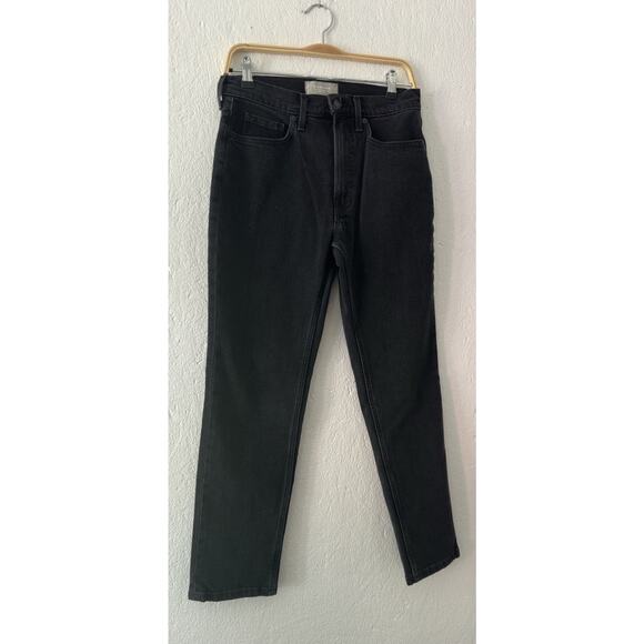 Everlane Jeans Womens 27 Black Crop StraightOrganic Cotton Original Cheeky Denim - Picture 2 of 11